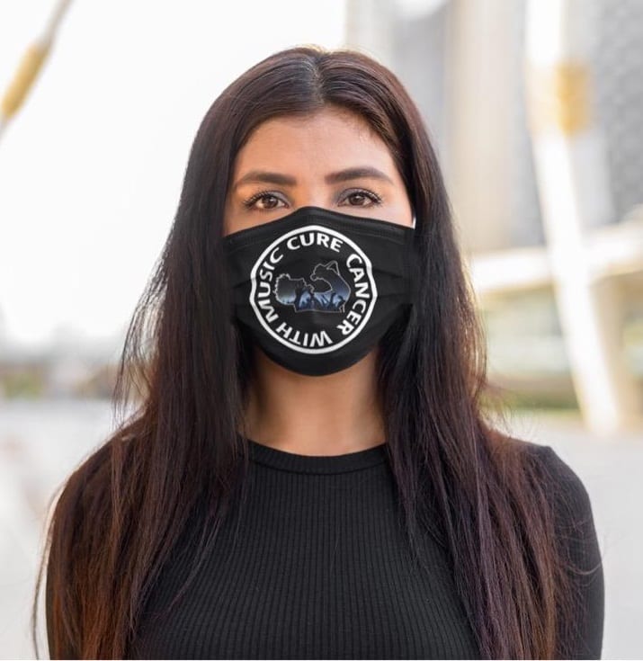 Cure Cancer With Music Facemask Apparel